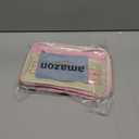 Bible Cover Case for Women Grils, Preppy Bible Bag with Adjustable Shoulder Strap, Waterproof Bible Carrying Tote Bags Holder for Bible Study Supplies Accessories & Christian Gifts (Light Pink, Large)