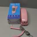 AT&T TRIMLINE 210 Corded Home Phone, No AC Power Required, Improved Easy-wall-mount, Lighted Big Button Keypad, 13 Speed Dial Keys, Last Number Redial, Mute, Flash, Volume Control, Princess Phone, PINK