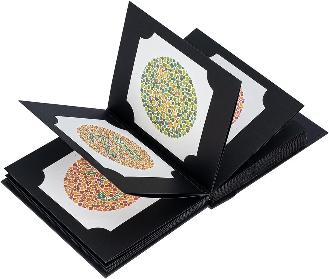 Ishihara Test Chart Books for Color Deficiency 38 Plates with User Manual and One Eye Occluder.