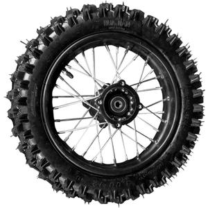 80/100-12inch Rear Tire Disc Brake Wheel Rim With 12mm Bearing Set for Pit Pro Dirt Bike