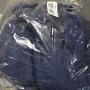 SlumberMee Mens Fleece Plush Robe with Hood Ultra Soft Fluffy Full Length Long with Pockets Luxurious House Coat (Shu Velveteen - Navy Blue) XL