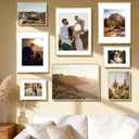 Golden State Art 16x20 Gold Aluminum Frame, For 11x14 Photo, With Mat