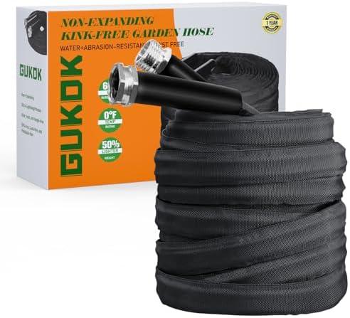 Garden Hose, Lightweight, Ultra Flexible, Durable, Kink-Free Garden Hose, RV, Marine and Camper Hose (75 FT)