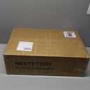 Nexyetnov Wedding Arch Backdrop Stand with Black Cover, 7.2FT- 6.6FT- 6FT