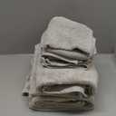 White Classic Luxury Bath Towel Set of 8 Pieces - 100% Turkish Cotton Highly Absorbent Towels for Bathroom, 2 Luxury Bath Towels 700GSM, 2 Hand Towels, 4 Washcloths, Silver