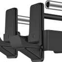 Kipika J-Hooks for 2'x2'and 3'x3' Power Rack - Bottom Reinforced Steel Hooks with Rubber Pad - Set of 2 (C: For 3"x3" Rack with 5/8" or 1" Hole)