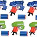 Big Bag of Dart Guns! Mini Foam Dart Blasters Birthday Party Favors (6 Pack)