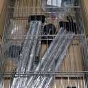 FDW 3 Tier Wire Shelving Metal Storage Shelves 23L x 13W x 32H Layer Storage Shelves with Wheels for Kitchen Garage Small Places,Chrome