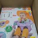 Bright Starts Learn-to-Sit Baby Floor Seat, 2-Positions Grow with Infant, Portable Baby Chair, Includes Sensory Toys, Unisex, 4-12 Months, Purple Paradise