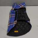 Kuoser Waterproof Dog Coat, Reversible Dog Jacket for Large Dogs, Adjustable Durable Doggie Winter Coat for Groowing Puppies Warm Puppy Cold Weather Apparel, Navy L (Large (Pack of 1))