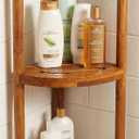 AquaTeak The Original Kai Corner Teak Bath Shelf - A. Corner Stand