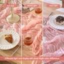 6 Pack Dusty Pink Table Runner Graduation Cheesecloth120 Inch Boho Rustic Gauze 10 FT Cheese Cloth Table Runners Decorations for Mother's Day Birthday Baby Shower Wedding Holiday Home Party Decor