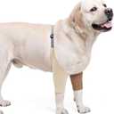 Dog Elbow Protector - Dog Sleeves for Wounds Front Legs, Keep the Elbow Wound Clean, with Inner Padding to Protect the Elbow Joint, Cone Collar Alternative to Stop Licking Wounds (Beige Brown,XL)