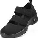 STQ Womens Walking Shoes Non Slip Orthopedic Shoes Adjustable Diabetic Shoes Comfort Mary Jane Shoe
