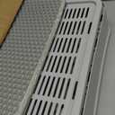 Enclosed Cat Litter Box with Lid Top Exit Covered Metal Stainless Steel Litter Box Leak Proof & Odorless Easy to Clean Including Cat Litter Scoop and Litter Mat (One Size, Gray)