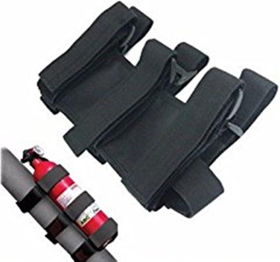 XYZCTEME Fire Extinguisher Holder, ATV/UTV Interior Roll Bar Trim Kit (Black)