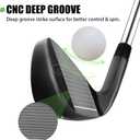 MAZEL Men Golf Iron Set (9PCS) or 1,2,3,4,5,6,7,8,9,Pitching Wedge,Sand Wedge with Steel Shafts for Right Handed Golfers, Standard