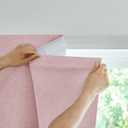 JILROIN Self Adhesive Curtains,100% Blackout Window Cover,No Drilling,Easy to Install,Provides Privacy Protection for Bedrooms (Light Pink - W52  L60 in)