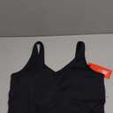 THE GYM PEOPLE Womens' Sports Bra Longline Wirefree Padded with Medium Support, Size Large, Black 