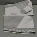 beautyin Seamless Thermal Underwear for Kids Athletic Long Base Layer Girls Boys Top Bottom Set with Thumbhole (7-8 Years, White/Grey)