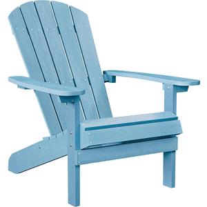 YEFU Adirondack Chair Plastic Weather Resistant, Patio Chairs, Looks Exactly Like Real Wood, Widely Used in Outdoor, Fire Pit, Deck, Outside, Garden, Campfire(Blue)