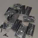 12 Pack 3.5 Inch Matte Black Door Hinges, Interior Door Hinges with Square Corner, 3 1/2" Residential Standard Black Hinges for Doors