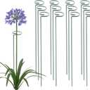 36 Inch 12 Packs Plant Support Stakes,Garden Single stemmed Plant Support Hoops, Plant Prop, for Flowers,Orchid, Tomatoes Peony Lily Rose (36 inch)