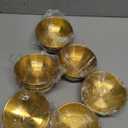 Nuogo 10 Pcs Stainless Steel Mixing Bowls Decorative Esthetician Bowls for Thanksgiving Christmas First Holy Communion Wedding Baking Prepping Serving Facial Salad Fruit Candy(4.7 Inch,Gold)