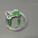 Petest 25ft Reflective Tie-Out Cable for Small Dogs Up to 35 Pounds (Green & Silver)