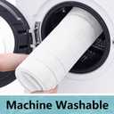 Arotive Memory Foam Bathroom Rug Mat 59x24, Ultra Soft and Absorbent Bath Mat, Machine Wash Dry, Comfortable Bath Rug Carpet for Bathroom Floor, Tub and Shower, White