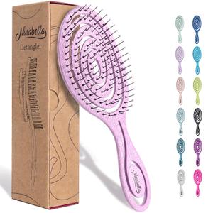 Ninabella Detangler Brush - No Tangle Hair Brush for Women, Fine, Thick and Long Hair - Hairbrush for Wet and Dry Hair, Gentle on the Scalp 