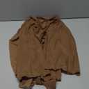 Women's Short Cardigan Bolero Shrug Sheer Tie Front Top 3/4 Sleeve Jacket for Dress 2026 (Large, Khaki)