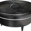 Lodge L12CO3BS Boy Scouts of America Cast Iron Camp Dutch Oven, Pre-Seasoned, 6-Quart, Black