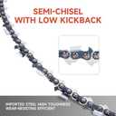 2 pack 16-Inch 3/8 043 55dl Chainsaw Chain and Bar, Fits for Stihl MS170 MS171 MS180c 017 009 019 023 PM400 61 PMM3 55 R55 36100050055
