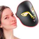 FSA Red Light Therapy Mask for Face,4 Modes HSA LED Face Mask Light Therapy,Acne Removal Wrinkles&Redness Anti-Aging,2000mAh Rechargeable,Wirless Remote,Infrared Photon Facial Mask for Travel Yoga