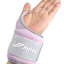 Wrist Weights with Thumb Loops Lock for Women Men Kids 1 Pair 2  LBS Arm Weight Ankle Weights Weighted Gloves for Running Walking Jogging Physical Therapy Gym Workout Cardio Exercises (2lbs Pair (1lb each weight), Light Purple)