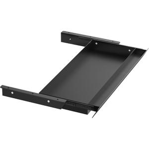 Large Under Desk Mounted Sliding Drawer with Pencil Tray and 60 Degree Tilt Panel to Pull Out, 26'' Long & 13'' deep Large Storage Organizer for Sit Stand Workstation