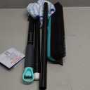 Rubber Broom Carpet Rake for Pet Hair Removal, Fur Remover Broom with 59" Telescoping Long Handle, Pet Hair Broom with Squeegee for Carpet, Hardwood Floor, Tile