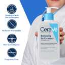 CeraVe Renewing Salicylic Acid Cleanser, Formulated With Hyaluronic Acid, Niacinamide, & Ceramides, Gentle BHA Exfoliating Face Wash Smooths & Softens Skin, Non Comedogenic & Fragrance Free, 16 Ounce