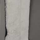 LOCHAS Luxury Bathroom Rug Shaggy Bath Mat 24 x 60 Inch, Washable Non Slip Bath Rugs for Bathroom Shower, Soft Plush Chenille Absorbent Carpets Mats, White