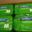 FitRight Ultra Heavy Absorbency Adult Diapers for Men & Women, Waist Size: Medium 32-44 inches, OptiFit Incontinence Disposable Briefs with Leak Protection for Seniors, 80 Count (White, M)