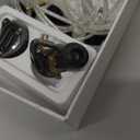 Linsoul KZ ZS10 PRO 2 In Ear Monitor IEM, 1DD+4BA Hybrid Wired Earbuds, with 4-Level Tuning Switch, 3-Way Crossover Gaming Earbuds, Silver-plated IEM Cable for Musician Audiophile (Black, Without Mic)