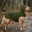 Dog Raincoat Reflective Adjustable Hooded Pet Rain Jacket Poncho with Leash Hole for Dogs S-5XL