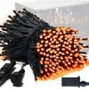 JMEXSUSS 250 LED Orange Lights for Halloween, 91.5ft Halloween Lights Indoor Outdoor Waterproof with 8 Modes, Connectable Orange String Lights for Yard Patio Party Holiday Decorations