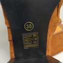Shoe'N Tale Women's Knee High Boots Square Toe Mid Chunky Block Heeled Tall Boots Side Zipper, 38