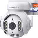 INQMEGA 5MP TUYA Smart Camera,Security Home Surveillance Camera with 2.4G WiFi,2-Way Audio, Full Color Night Vision, Waterproof, Motion Detection, Spotlight & Siren
