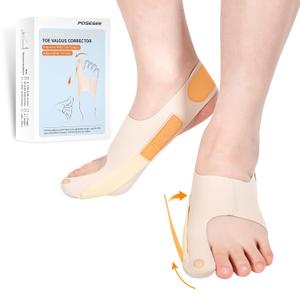 Bunion Corrector Socks for Big Toe Pain - Adjustable Hallux Valgus Brace Sleeve, Ultra-Thin & Breathable for Day/Night, Invisible in Shoes, 1-Pair (Large)