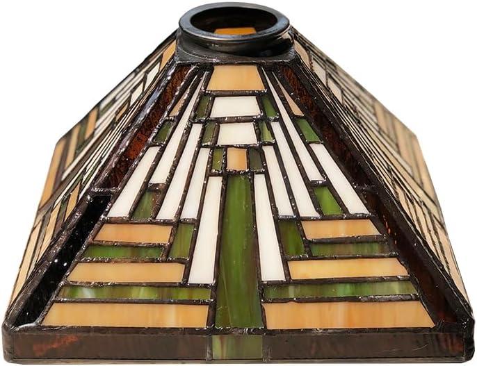 Tiffany Glass Shades, Stained Glass Shades, Chandelier Shades, Wall Lamp Shades, Replacement Shades. Floor Lamp Replacement (Square)