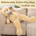 MorisMos Giant Teddy Bear 4 Feet, Cute Big Huge Bear Stuffed Animal 47inch, Classic Teddy Bear Plush Gift for Baby Shower Decorations, Party,Birthday,Valentines Day, Brown