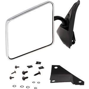 JC Whitney Driver Side Mirror for Chevy Chevrolet S10 1982-1993 Chrome Standard Cab JGM12L